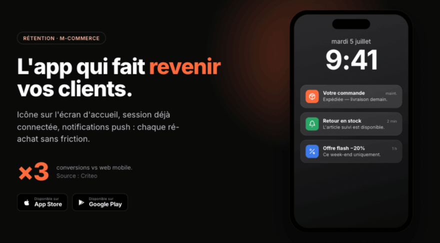 developper une application mobile